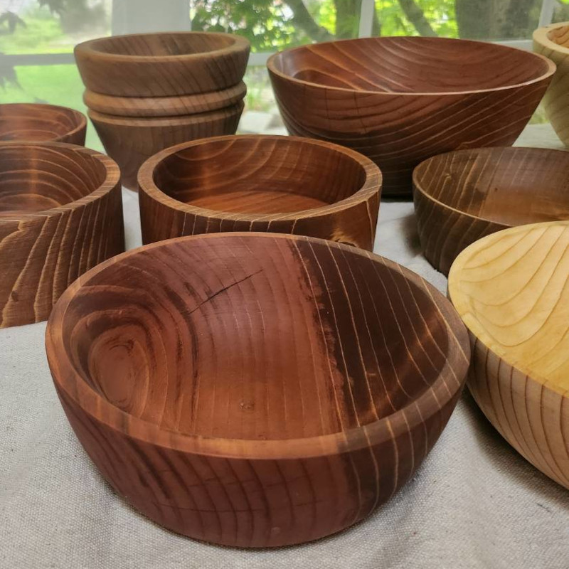 Handmade wooden bowls